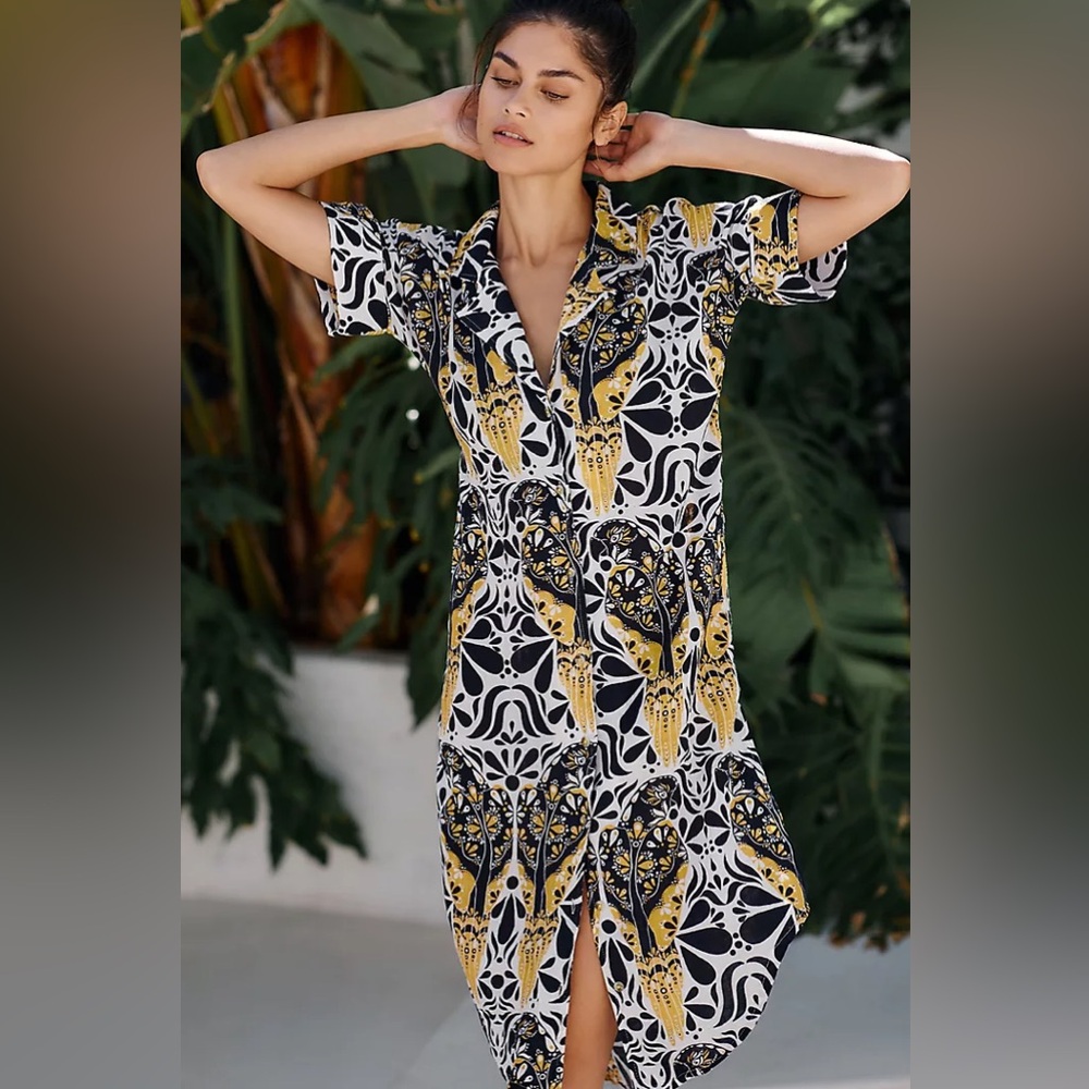 Anthro NWT Kenzie Parrott Lucia Cotton Dress